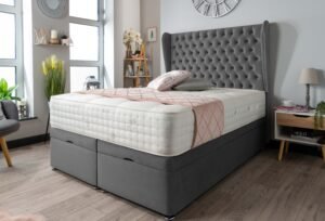 Chesterfield wing ottoman bed