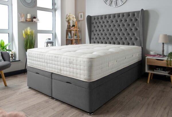 Chesterfield wing ottoman bed - Image 2