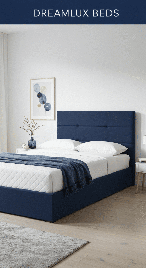 solid , Slatted Ottoman Bed with Storage