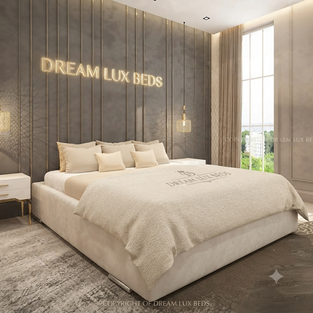 2026 Golden Crown Bed with Optional Ottoman Storage