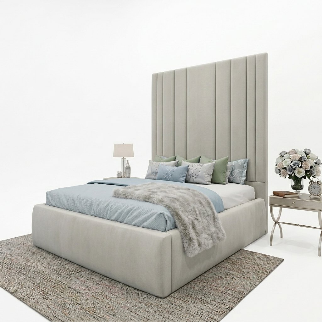 DreamLuxbeds Manhattan Tall Headboard Bed Frame (2/3 Piece Headboard) — 2026 Collection - Image 3