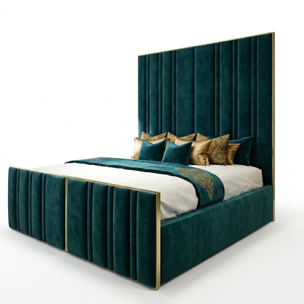 DreamLuxbeds Aurora — Tall Headboard Bed Frame (2 Piece Headboard) - Image 3
