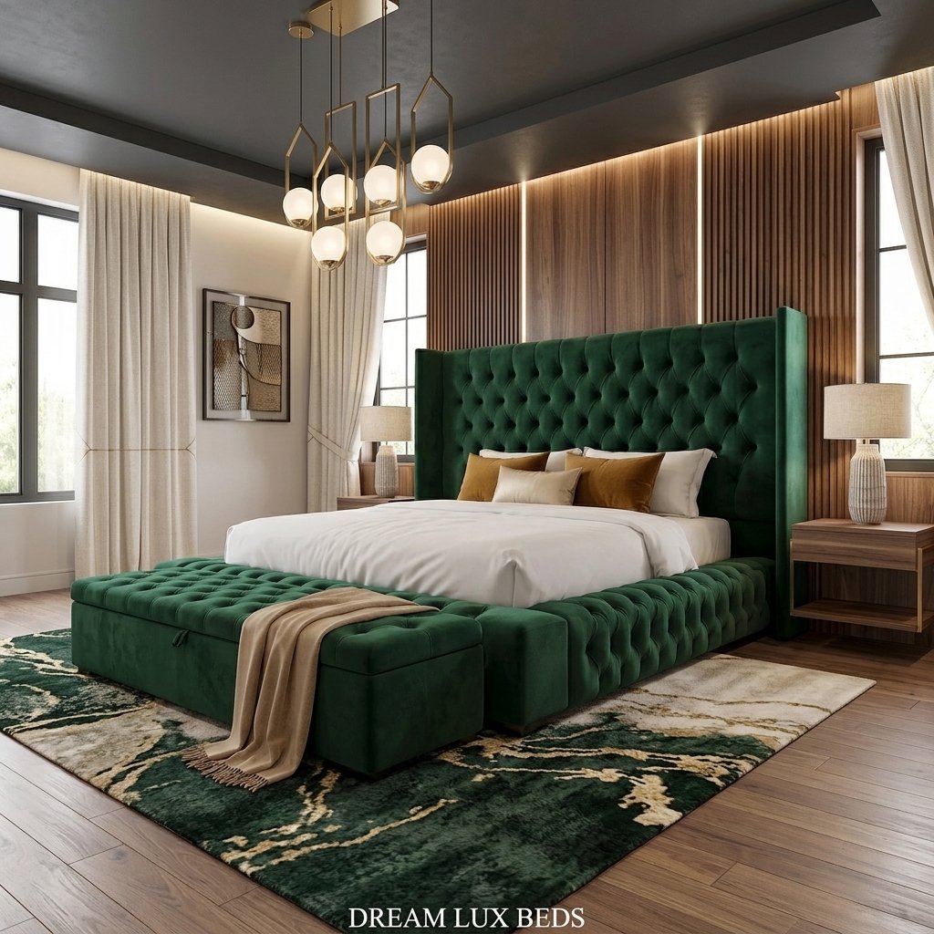 The Royal Wing Luxury Bed | DreamLuxbeds