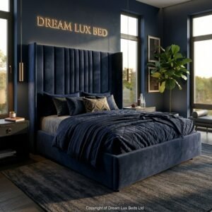 Chicago Heights High Headboard Bed Frame (2-Piece Headboard) | DreamLuxbeds