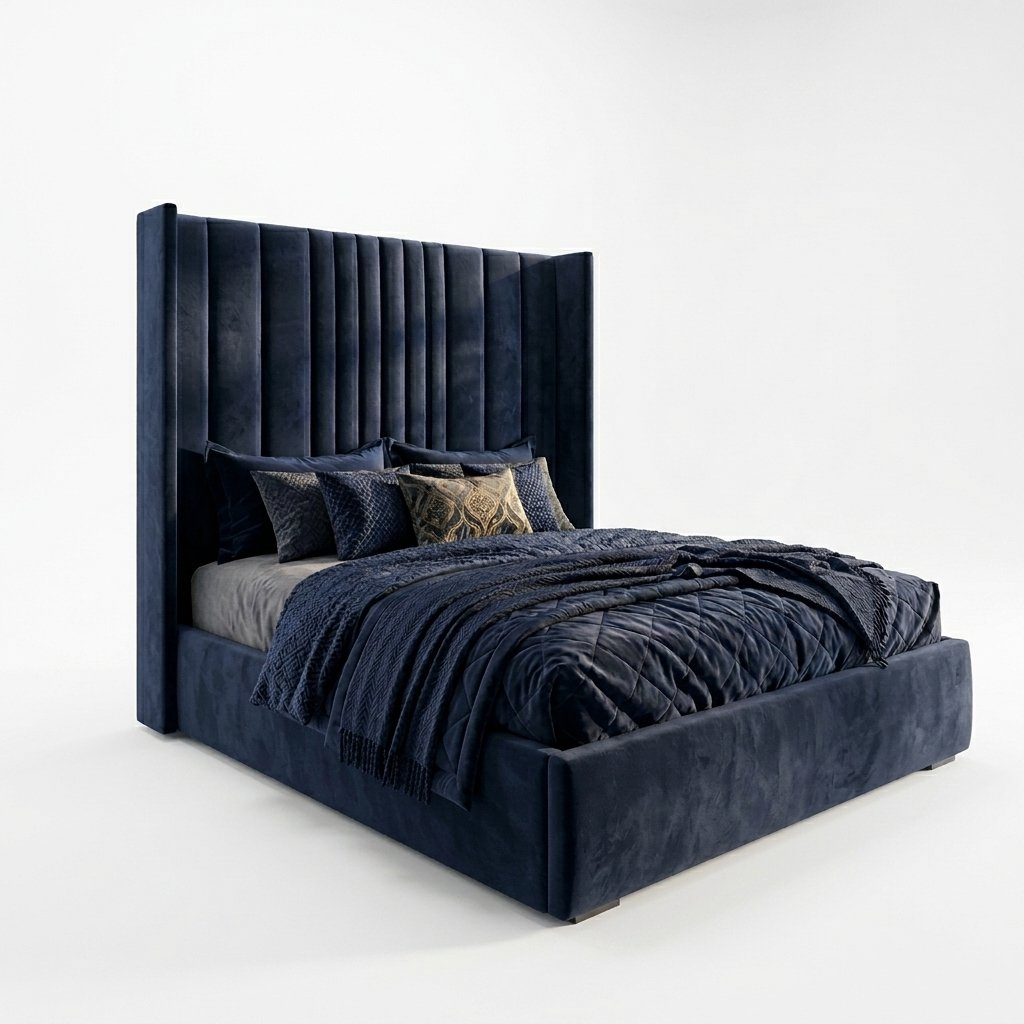 Chicago Heights High Headboard Bed Frame (2-Piece Headboard) | DreamLuxbeds - Image 3