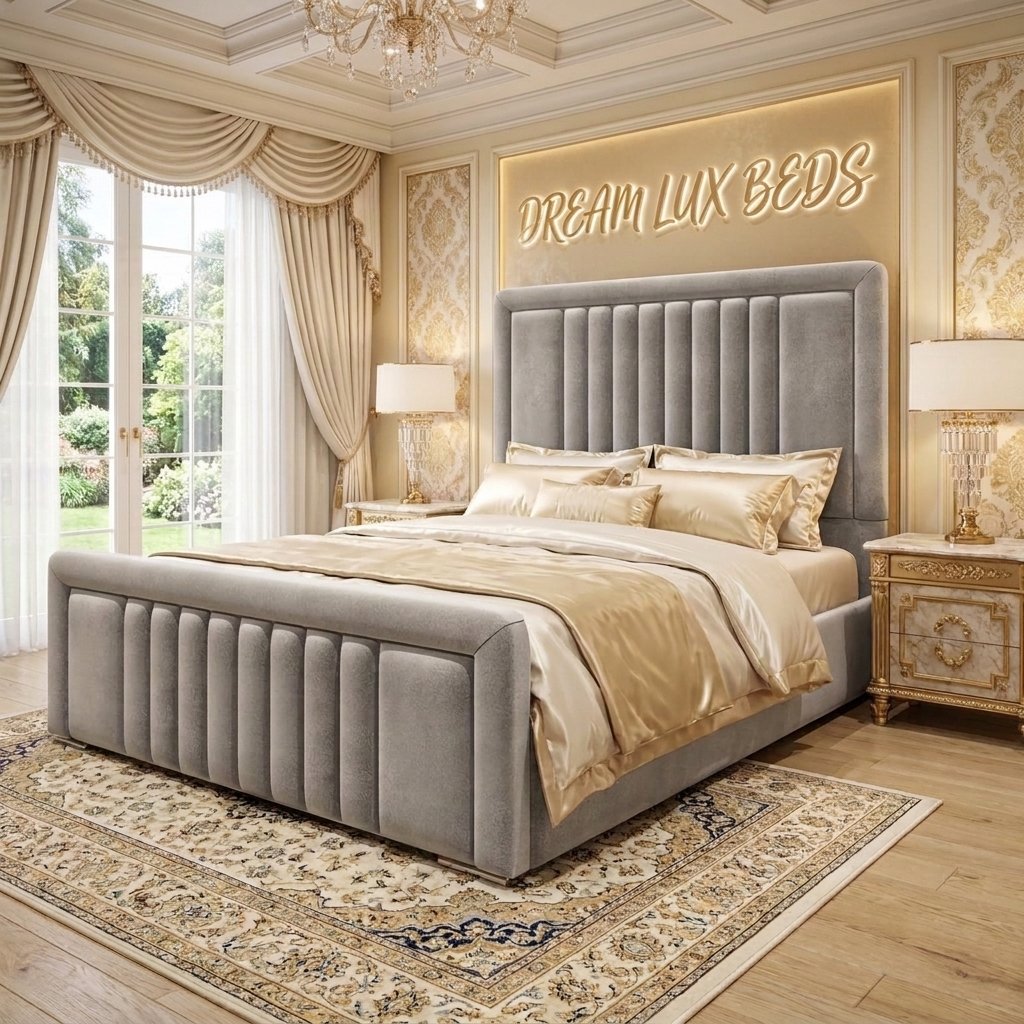 Cannes Bed with Optional Ottoman Storage | DreamLuxbeds