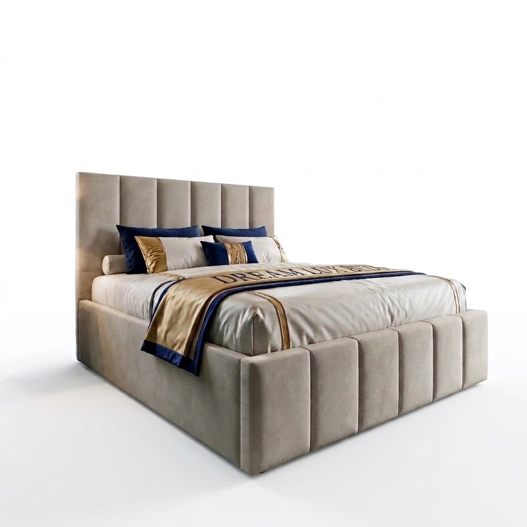Athena High Headboard Bed Frame (2-Piece Headboard) | DreamLuxbeds - Image 3