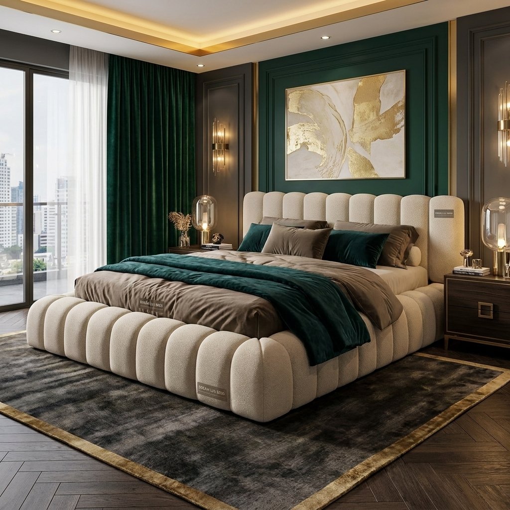 Cloud Bouclé Bed Frame | DreamLuxbeds