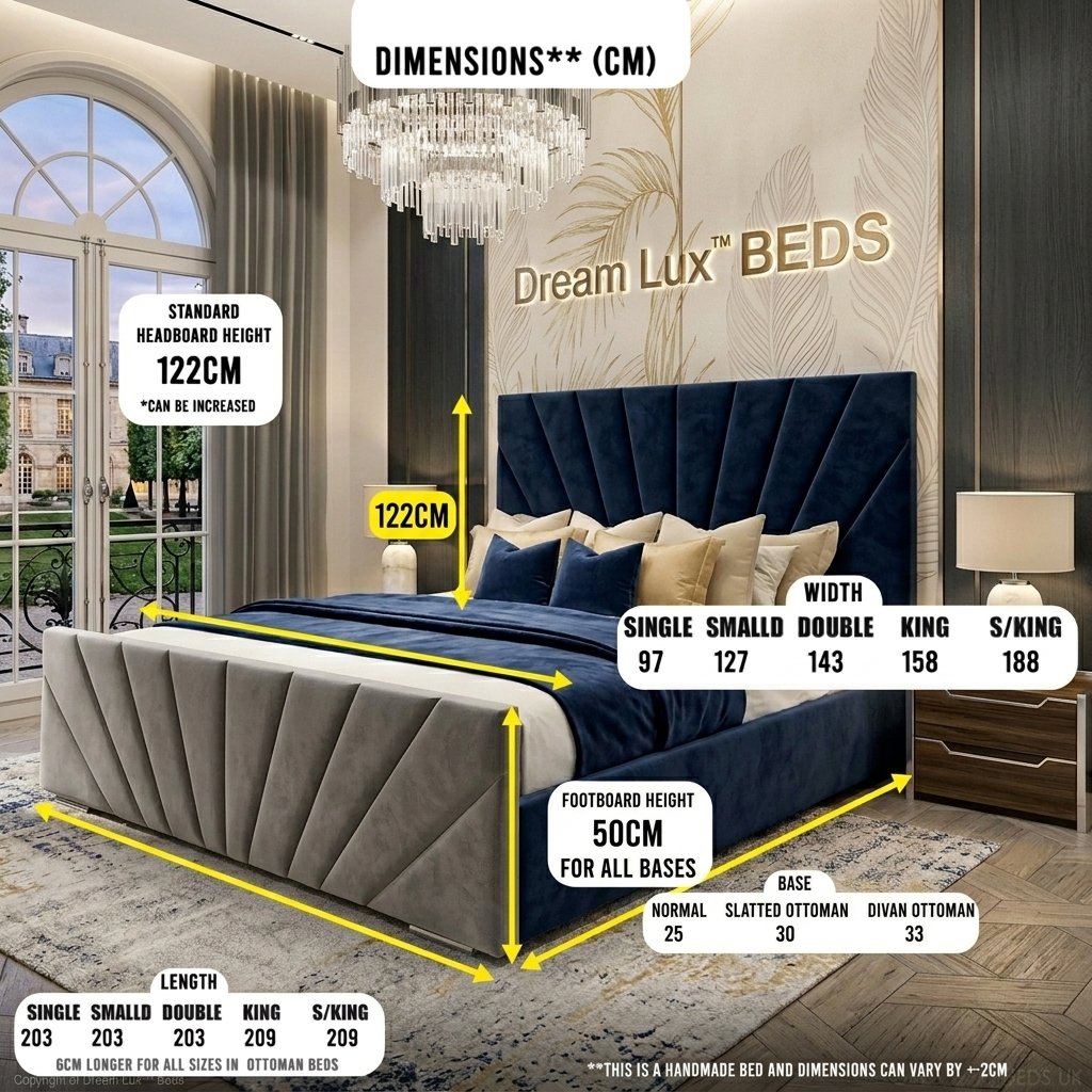 2026 Tokyo Sunrise Designer Bed – With Optional Ottoman Storage - Image 2