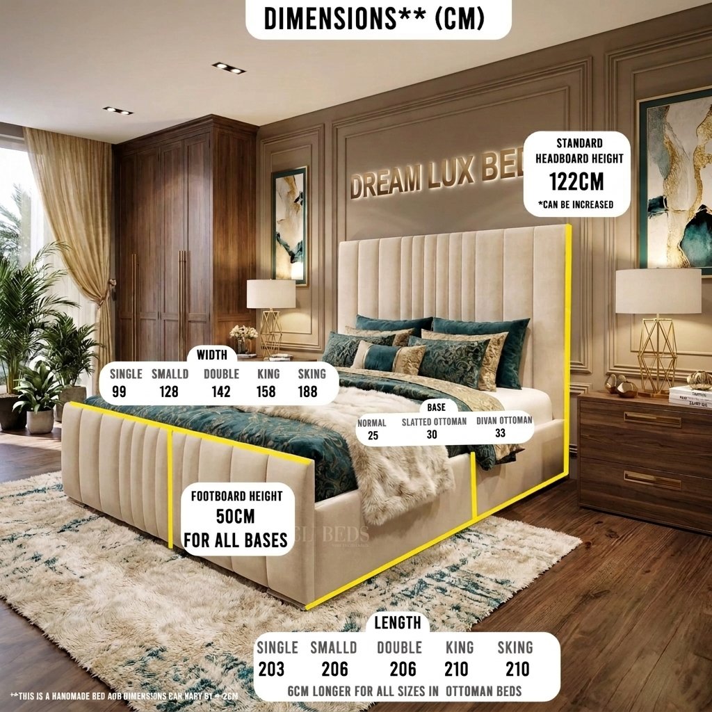 Dream Lux Beds Brooklyn Line Bed Frame - Image 2