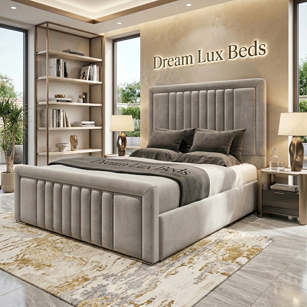 Cannes Bed with Optional Ottoman Storage | Dream Lux Beds