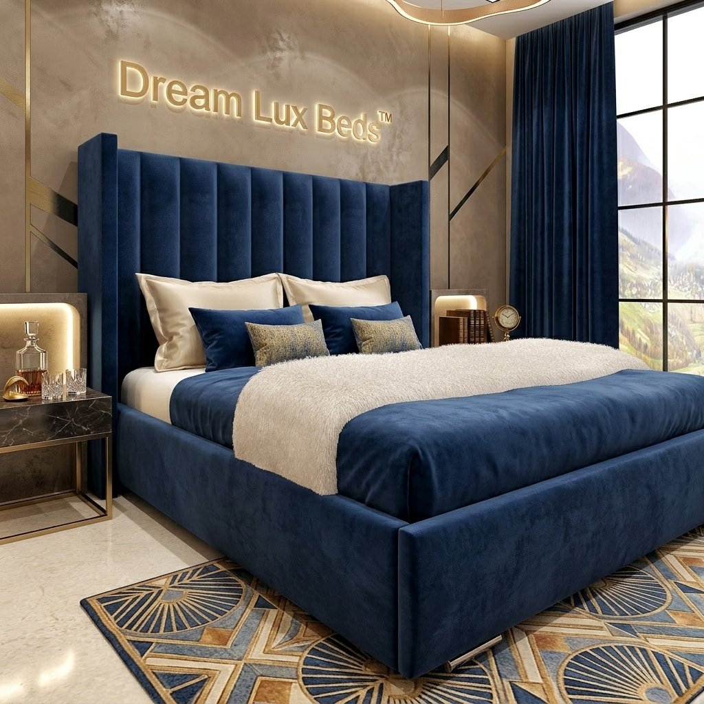 Dream Lux Beds Presents The Empire Black Ottoman Bed