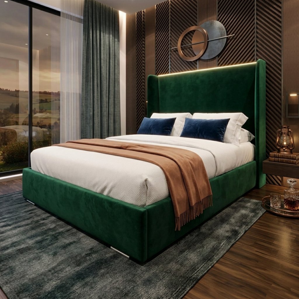 Dream Lux Beds – Yukon Wingback Bed Frame