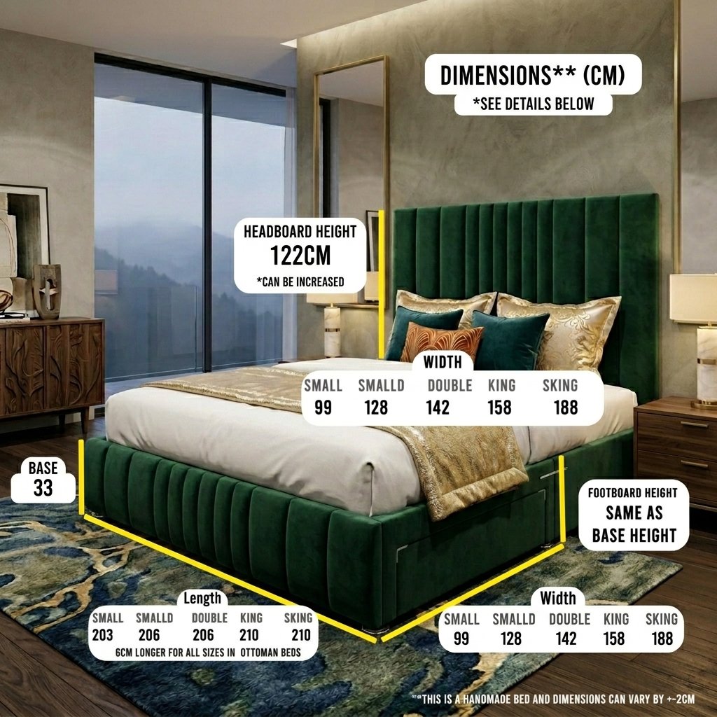 Dream Lux Beds – Brooklyn Storage Bed with Optional Drawers - Image 2