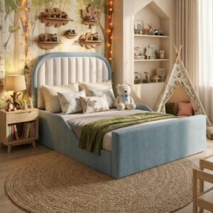 Rio Blue Kids Bed (Built-in Safety Sides) | DreamLuxBeds